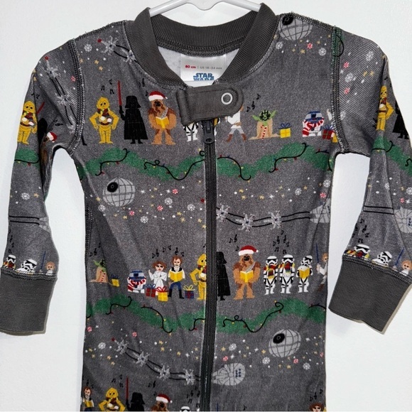 Hanna Andersson Star Wars baby zip sleeper pajama size 18-24 months - Picture 4 of 9
